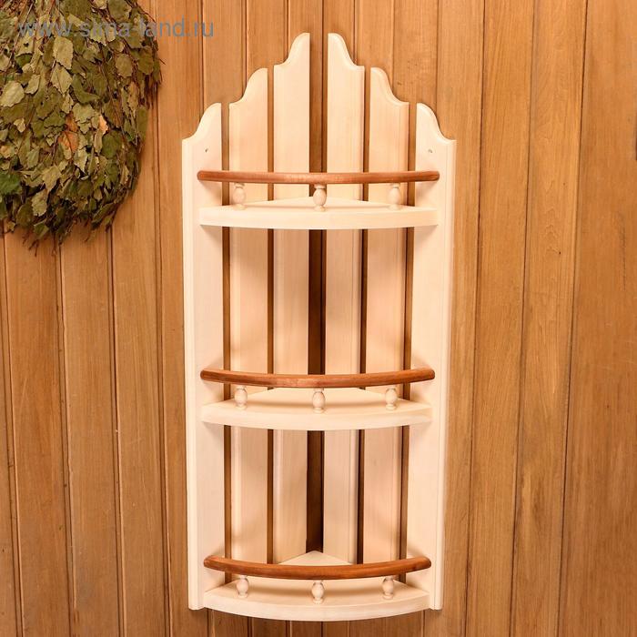 Полка с держателем из липы, 3 яруса 65х40х26 см
Полка с держателем из липы, 3 яруса 65х40х26 см