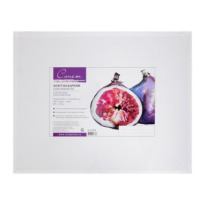 Холст на картоне 40 х 50 см, АКВАРЕЛЬНЫЙ, хлопок 100%, толщина 3 мм, акриловый грунт, мелкозернистый, ЗХК «Сонет» 
Холст на картоне 40 х 50 см, АКВАРЕЛЬНЫЙ, хлопок 100%, толщина 3 мм, акриловый грунт, мелкозернистый, ЗХК «Сонет»