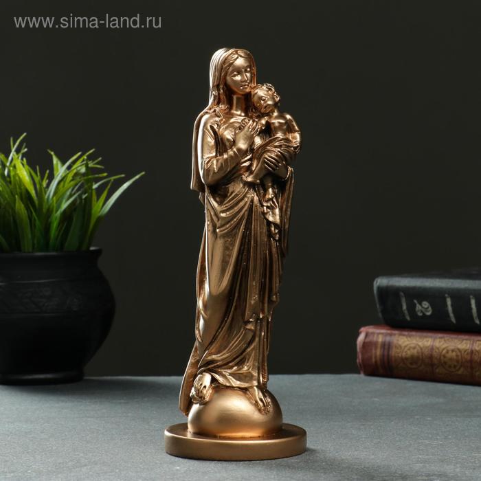 Статуэтка "Дева Мария с младенцем" 22х8см, бронза / мраморная крошка 
Статуэтка "Дева Мария с младенцем" 22х8см, бронза / мраморная крошка