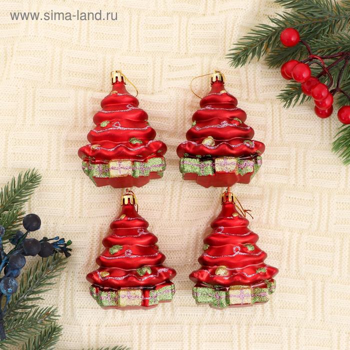 Украшение ёлочное "Нарядная ёлочка" 7х8 см (набор 4 шт) красный
Украшение ёлочное "Нарядная ёлочка" 7х8 см (набор 4 шт) красный