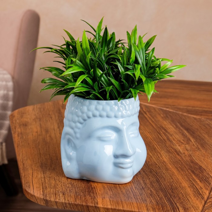 Фигурное кашпо "Будда", голубое, керамика, 1.3 л
Фигурное кашпо "Будда", голубое, керамика, 1.3 л