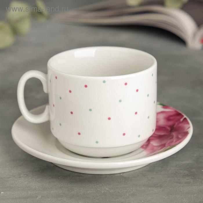 Чайная пара «Розы и пионы», кружка 220 мл, блюдце 14 см
Чайная пара «Розы и пионы», кружка 220 мл, блюдце 14 см