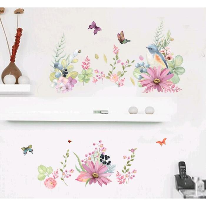 Наклейка пластик интерьерная "Герберы и птички" 60х90 см
Наклейка пластик интерьерная "Герберы и птички" 60х90 см