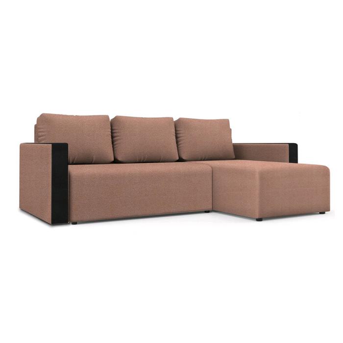 Угловой диван «Алиса 3», еврокнижка, бельевой ящик, велюр, shaggy desert/теоs dark brown 
Угловой диван «Алиса 3», еврокнижка, бельевой ящик, велюр, shaggy desert/теоs dark brown