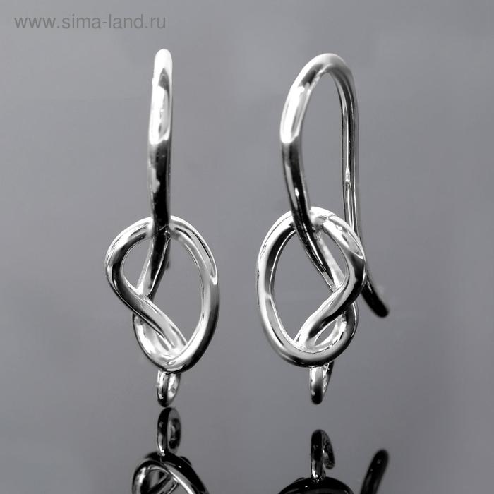 Швензы родированные "Крючок" с узелком, цвет серебро
Швензы родированные "Крючок" с узелком, цвет серебро