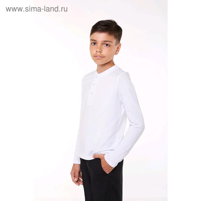 фото Рубашка для мальчика, рост 122 см, цвет белый umka