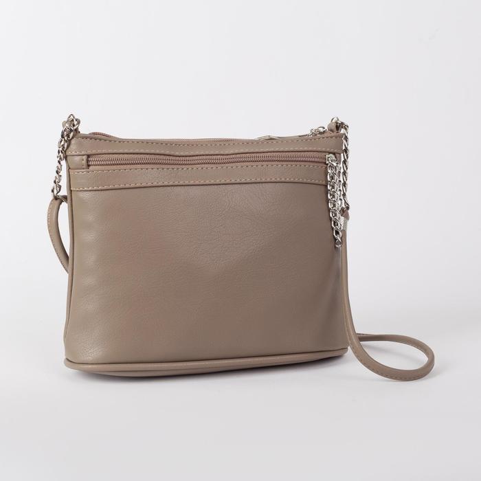 Кросс-боди, отдел на молнии, наружный карман, длинный ремень, цвет коричневый
Кросс-боди, отдел на молнии, наружный карман, длинный ремень, цвет коричневый