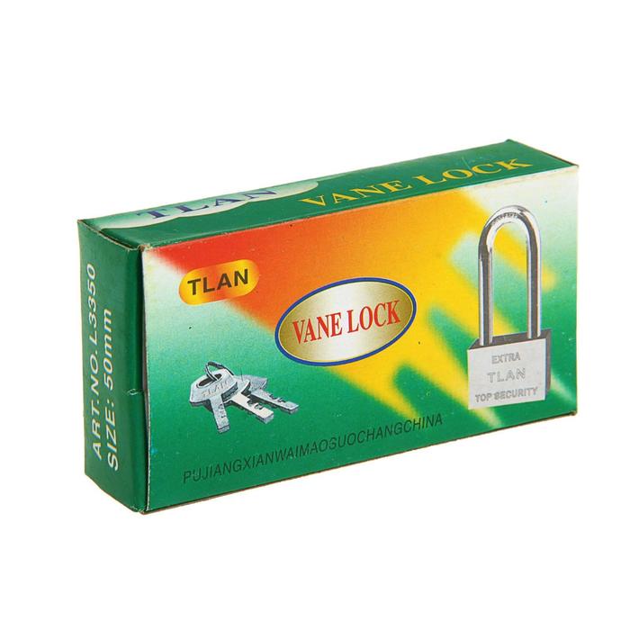 фото Замок навесной, тип 6, 6х50 мм, длинная дужка тундра