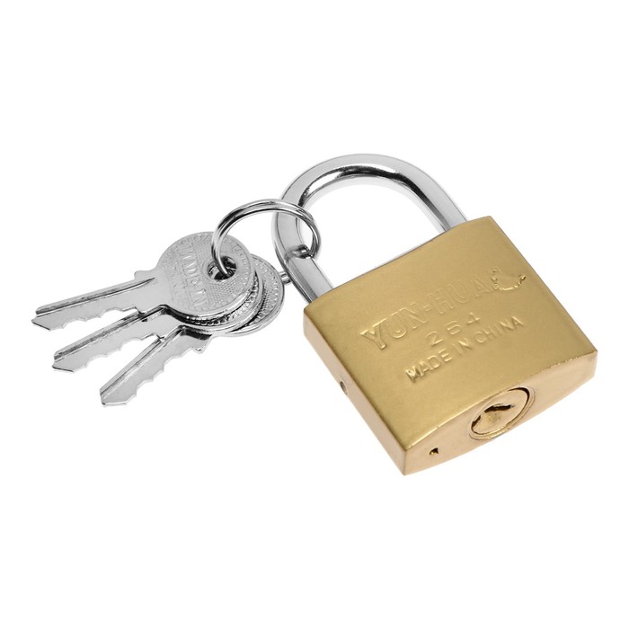 фото Замок навесной тип 14, 36х60 мм, 3 ключа тундра