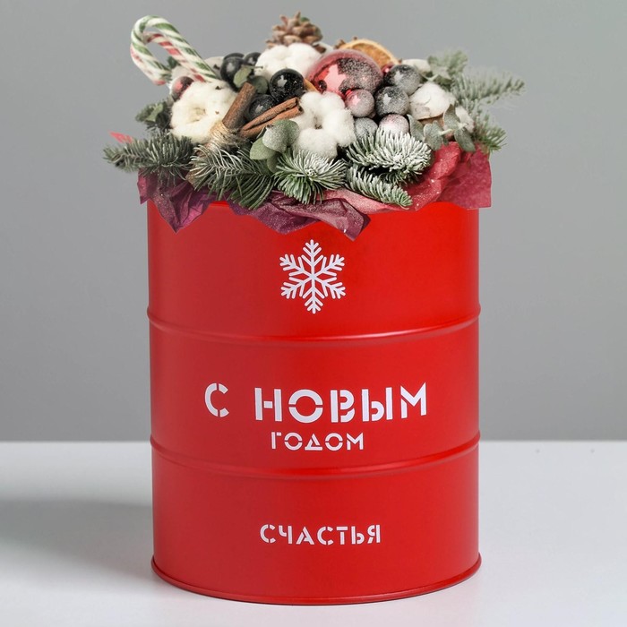 Банка-бочка, красная «С новым годом», 12 х 14 см
Банка-бочка, красная «С новым годом», 12 х 14 см