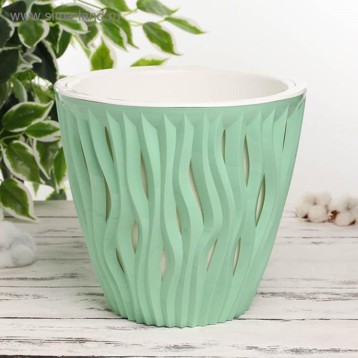 Кашпо для цветов со вставкой «Вдохновение», 7,5 л, цвет мятный
Кашпо для цветов со вставкой «Вдохновение», 7,5 л, цвет мятный