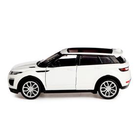 Машина металлическая Range Rover Evoque, открываются двери, капот, инерция, цвет белый
Машина металлическая Range Rover Evoque, открываются двери, капот, инерция, цвет белый