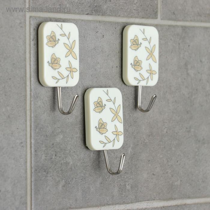 Набор крючков на липучке «Листья», 3 шт, рисунок МИКС
Набор крючков на липучке «Листья», 3 шт, рисунок МИКС