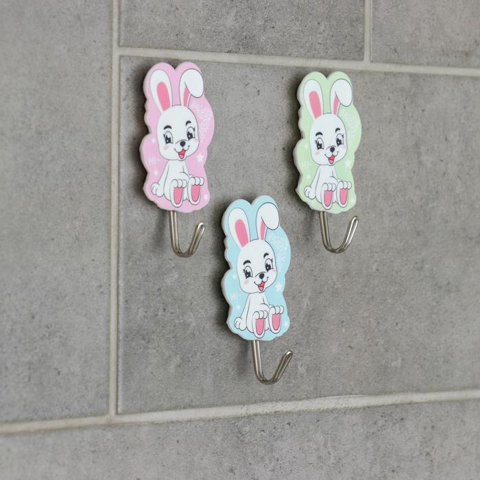 Крючок на липучке «Зайчик, оленёнок», 3 шт, рисунок МИКС
Крючок на липучке «Зайчик, оленёнок», 3 шт, рисунок МИКС