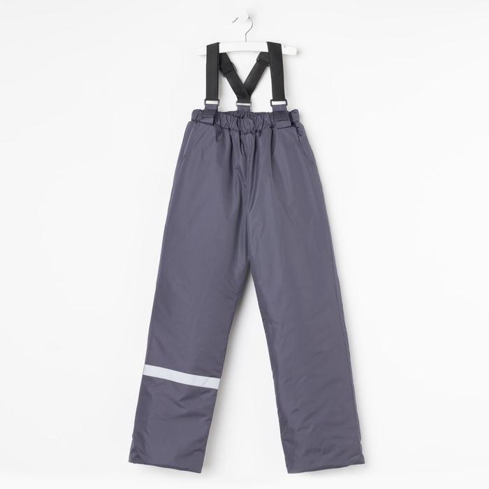 Брюки детские утеплённые, цвет графит, рост 104 см
Брюки детские утеплённые, цвет графит, рост 104 см