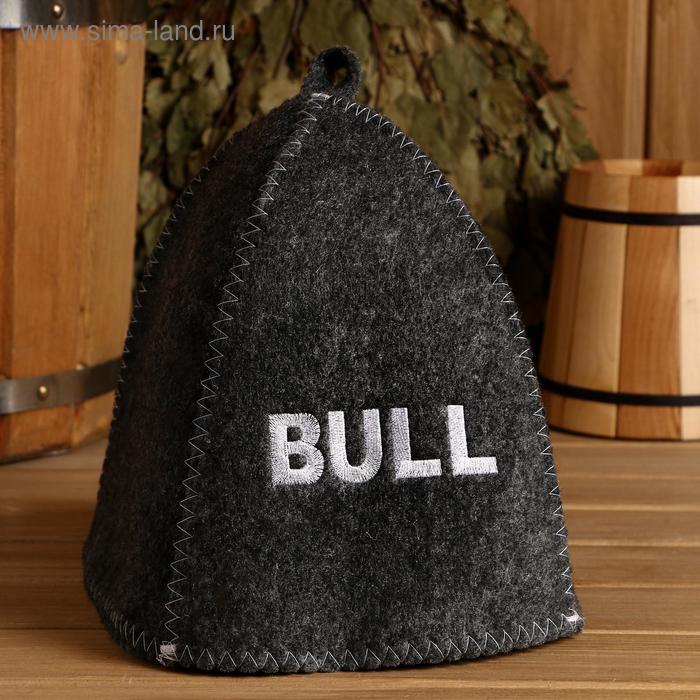 Шапка для бани с вышивкой "BULL", серая
Шапка для бани с вышивкой "BULL", серая