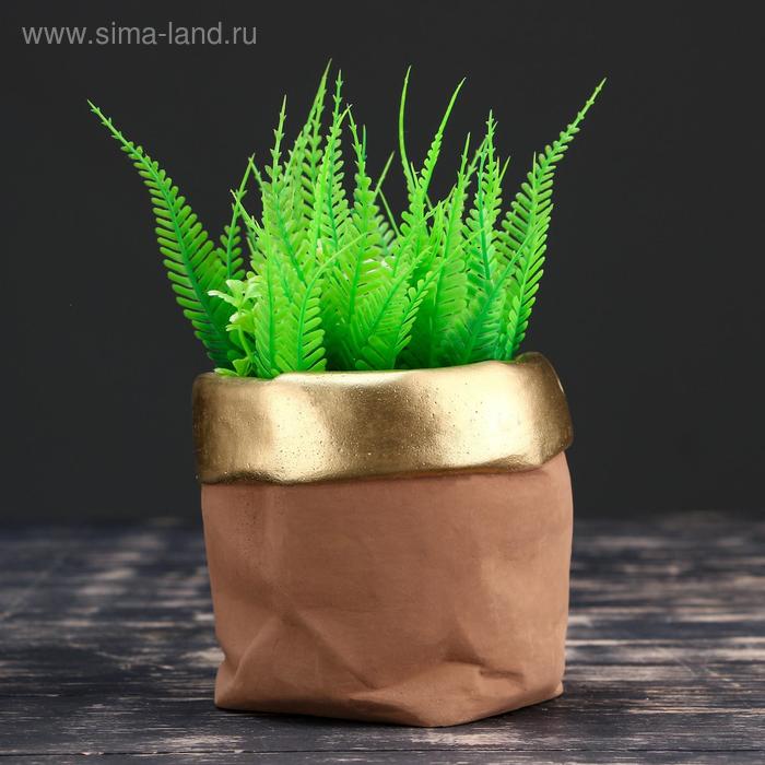 Горшок для цветов "Мешочек" золотистое 12*10,5см 
Горшок для цветов "Мешочек" золотистое 12*10,5см