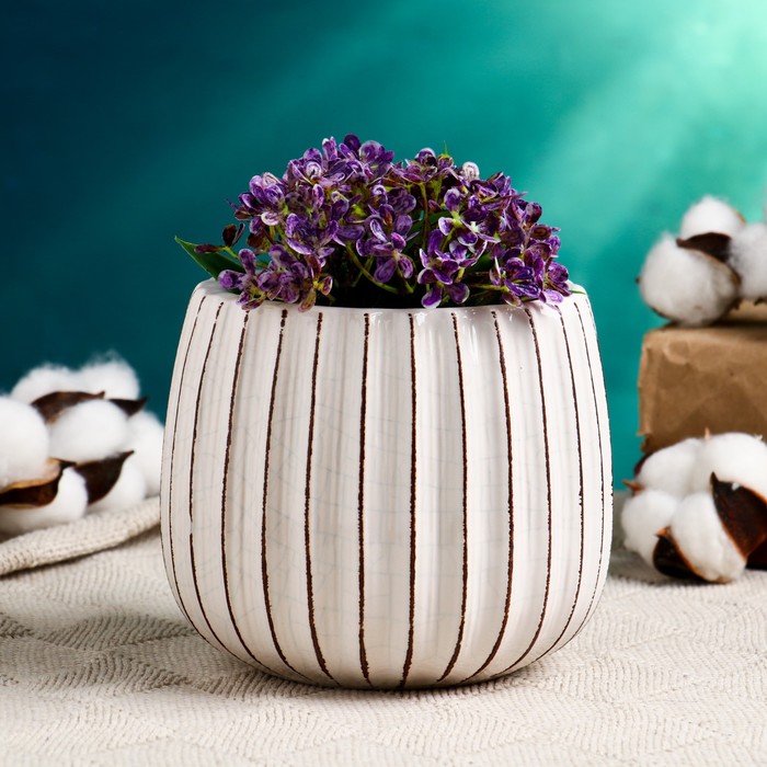 Кашпо "Сферическое" белое 11*11,5см
Кашпо "Сферическое" белое 11*11,5см