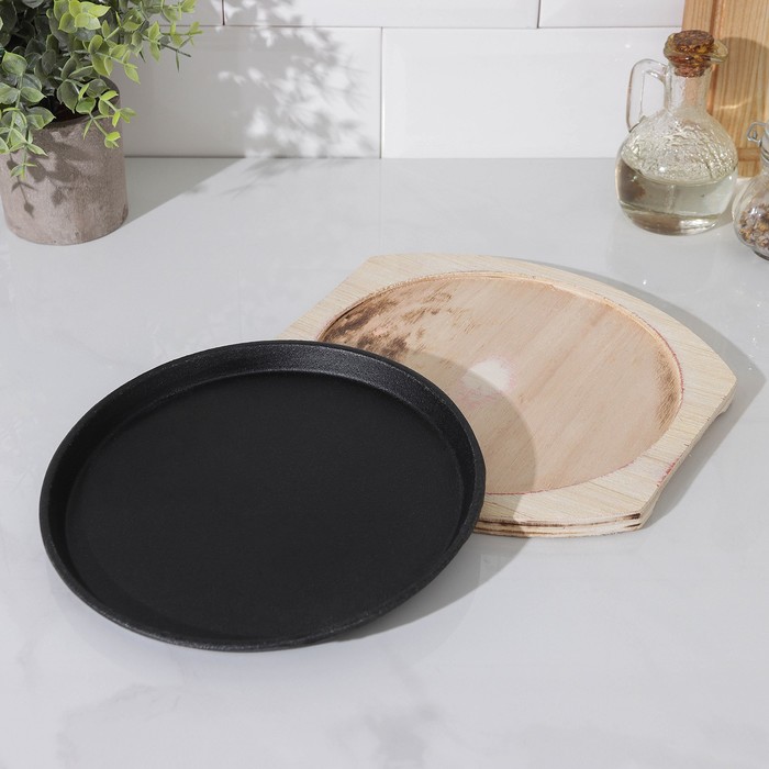 Сковорода «Круг», d=22 см, на деревянной подставке
Сковорода «Круг», d=22 см, на деревянной подставке