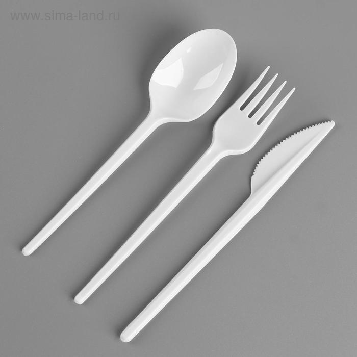 Набор одноразовой посуды «Вилка, ложка, нож»
Набор одноразовой посуды «Вилка, ложка, нож»