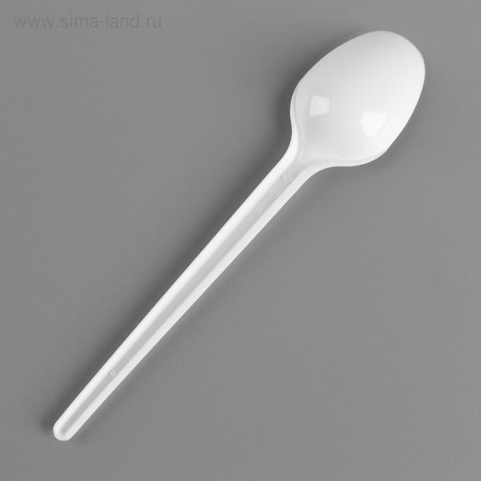 фото Ложка одноразовая чайная «белая» take it easy