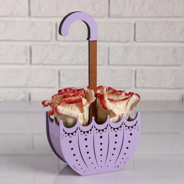 Кашпо деревянное 16×7.5×29 см "Зонтик", МДФ, сиреневый дуб
Кашпо деревянное 16×7.5×29 см "Зонтик", МДФ, сиреневый дуб