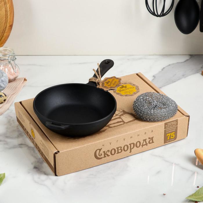 Сковорода чугунная литая, 160 х 40 мм, порционная, премиум набор
Сковорода чугунная литая, 160 х 40 мм, порционная, премиум набор