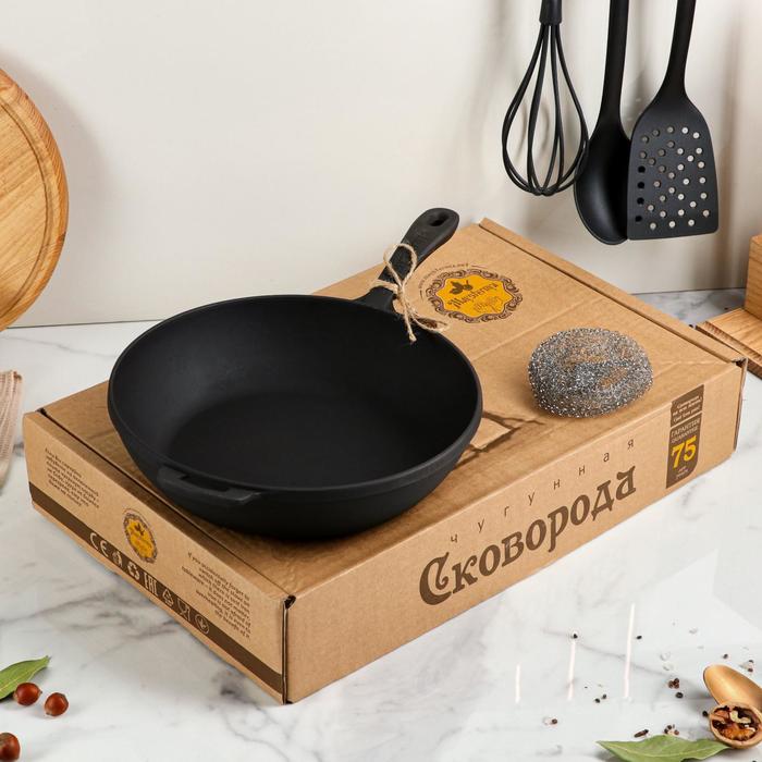 Сковорода чугунная литая, 280 х 60 мм, премиум набор
Сковорода чугунная литая, 280 х 60 мм, премиум набор