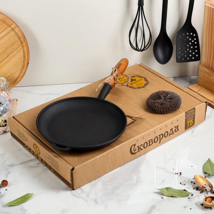 Сковорода чугунная "Блинница", 240 х 25 мм, с деревянной ручкой, премиум набор
Сковорода чугунная "Блинница", 240 х 25 мм, с деревянной ручкой, премиум набор