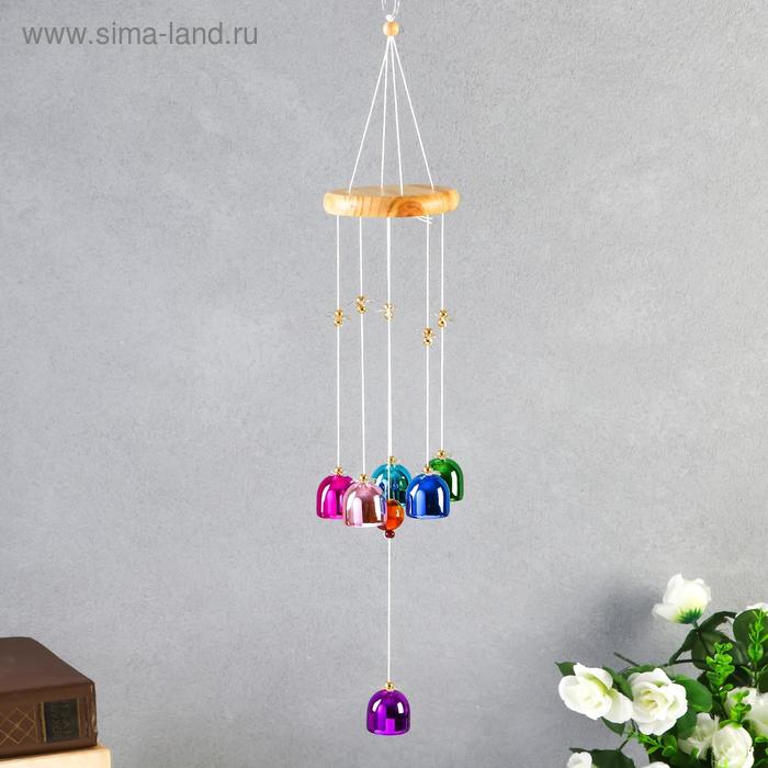 Музыка ветра металл, дерево "Цветные колокольчики" 6 колокольчиков 37 см
Музыка ветра металл, дерево "Цветные колокольчики" 6 колокольчиков 37 см