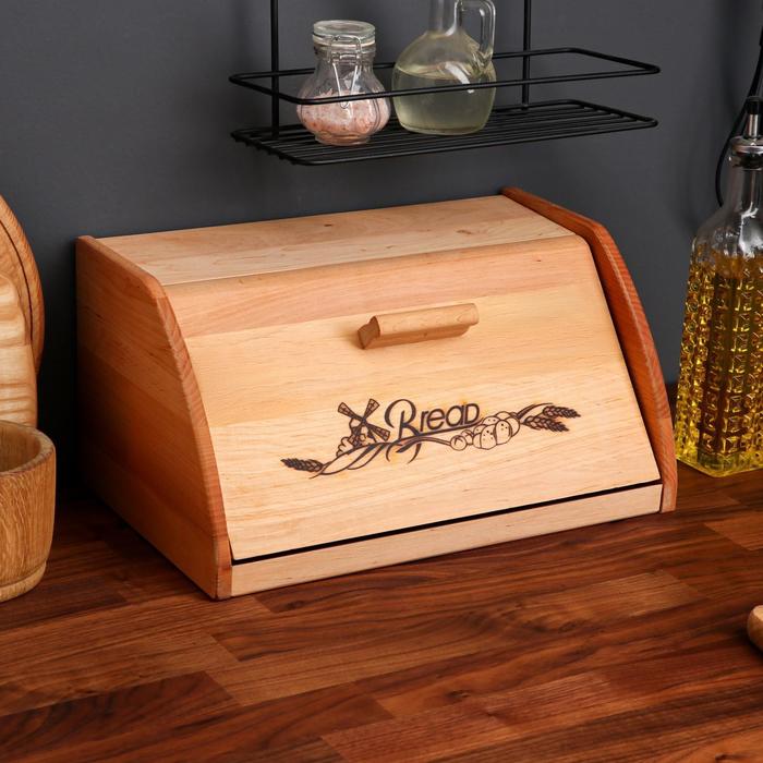 Хлебница деревянная, с доской для нарезки, 38 х 24 см
Хлебница деревянная, с доской для нарезки, 38 х 24 см