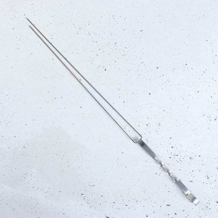 Шампур-спица двойной 40 см с кольцом
Шампур-спица двойной 40 см с кольцом