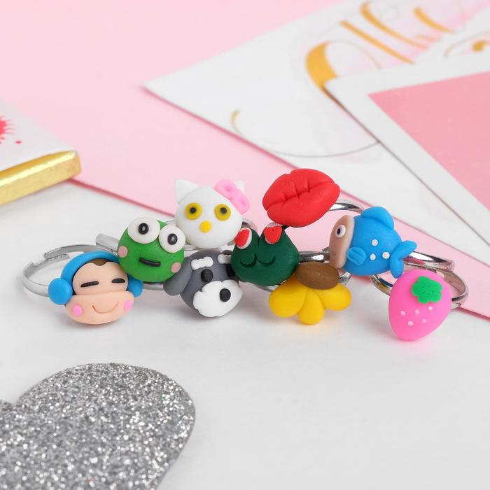 Кольцо детское "Выбражулька" весёлые истории, форма МИКС, цветное, безразмерное
Кольцо детское "Выбражулька" весёлые истории, форма МИКС, цветное, безразмерное