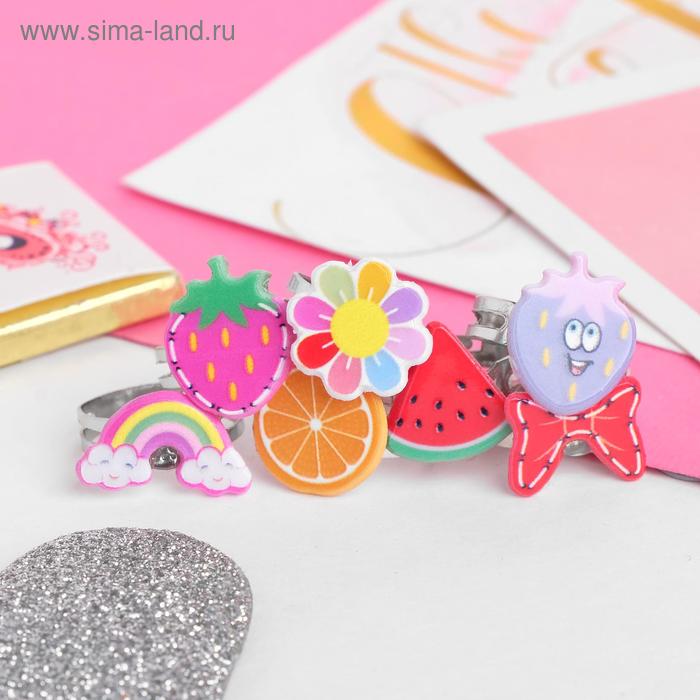 Кольцо детское "Ассорти" фруктики-мультики, форма МИКС, цветное, безразмерное
Кольцо детское "Ассорти" фруктики-мультики, форма МИКС, цветное, безразмерное
