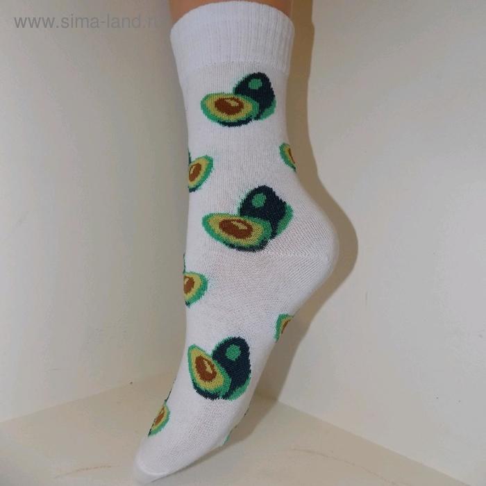 фото Носки женские, размер 21-23, цвет белый, 5 пар в уп. лысьвенская мануфактура