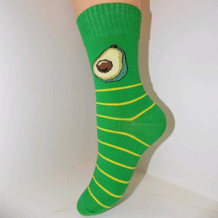 фото Носки женские, размер 23-25, цвет зелёный, 5 пар в уп. лысьвенская мануфактура