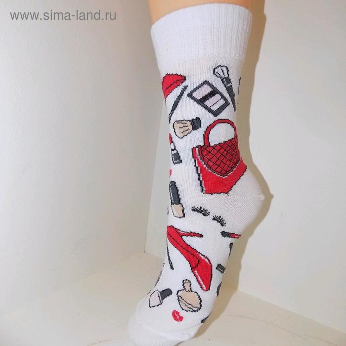 фото Носки женские, размер 21-23, цвет белый, 15 пар в уп. лысьвенская мануфактура