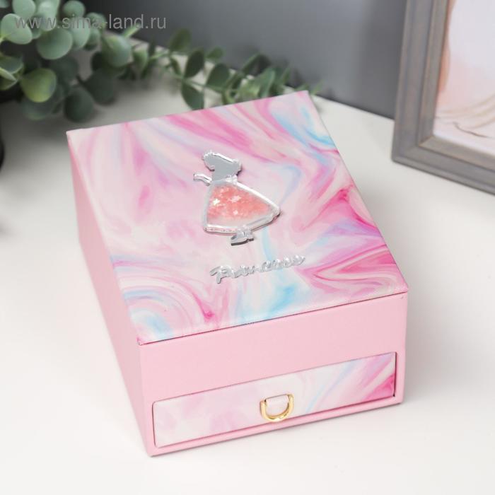 Шкатулка кожзам для украшений "Принцесса и радуга" 8,5х18х14 см 
Шкатулка кожзам для украшений "Принцесса и радуга" 8,5х18х14 см