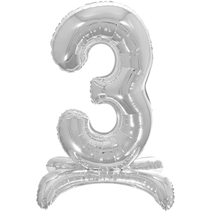 Шар фольгированный 32" «3», на подставке, цвет серебро
Шар фольгированный 32" «3», на подставке, цвет серебро