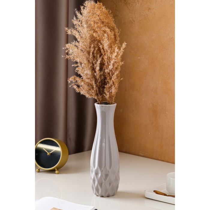 Ваза керамическая "Токио", настольная, геометрия, глянец, серая, 29 см
Ваза керамическая "Токио", настольная, геометрия, глянец, серая, 29 см