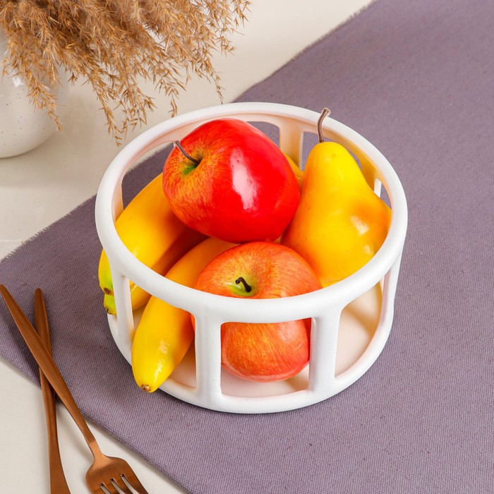 Фруктовница "Урбан", белая, керамика, 19*19*10 см
Фруктовница "Урбан", белая, керамика, 19*19*10 см