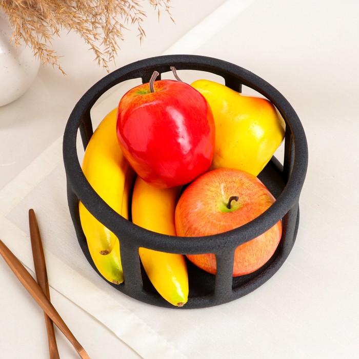 Фруктовница "Урбан", чёрная, керамика, 19*19*10 см
Фруктовница "Урбан", чёрная, керамика, 19*19*10 см