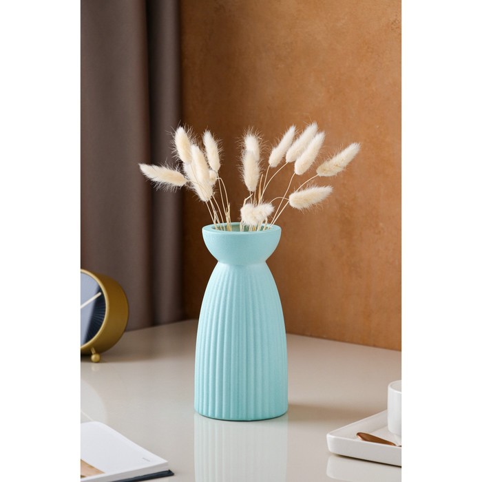 Ваза керамическая "Тиффани", настольная, голубая, 21 см
Ваза керамическая "Тиффани", настольная, голубая, 21 см