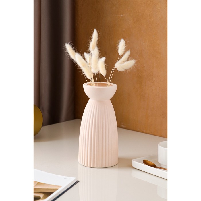 Ваза керамическая "Тиффани", настольная, пудровая, 21 см
Ваза керамическая "Тиффани", настольная, пудровая, 21 см