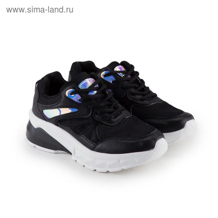 фото Кроссовки женские, цвет чёрный, размер 39 ex-tim