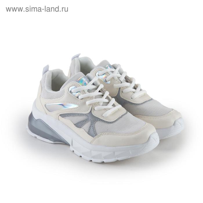 фото Кроссовки женские, цвет белый, размер 38 ex-tim