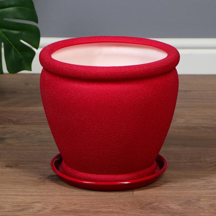 Горшок для цветов "Орех", кожа, красный, керамика, 8 л
Горшок для цветов "Орех", кожа, красный, керамика, 8 л