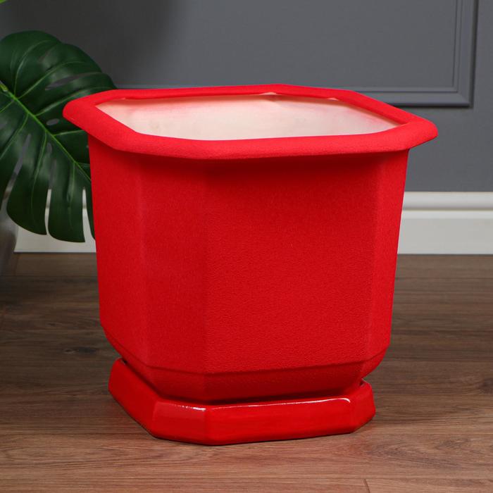 Горшок для цветов "Квадрат", красный, керамика, 25 л
Горшок для цветов "Квадрат", красный, керамика, 25 л