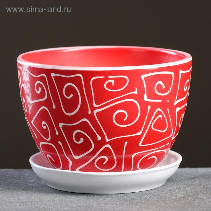 Горшок цветочный Абстракция красная 1,65 л
Горшок цветочный Абстракция красная 1,65 л