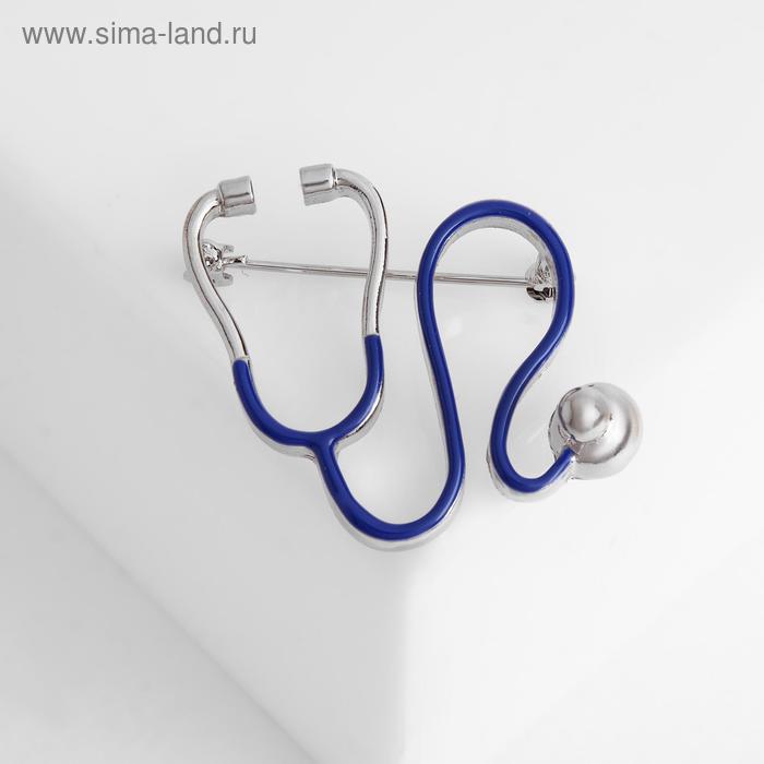 Брошь "Стетоскоп" изогнутый, цвет синий
Брошь "Стетоскоп" изогнутый, цвет синий